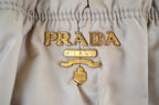 Prada Tessuto Gaufre Tote Nylon Beige