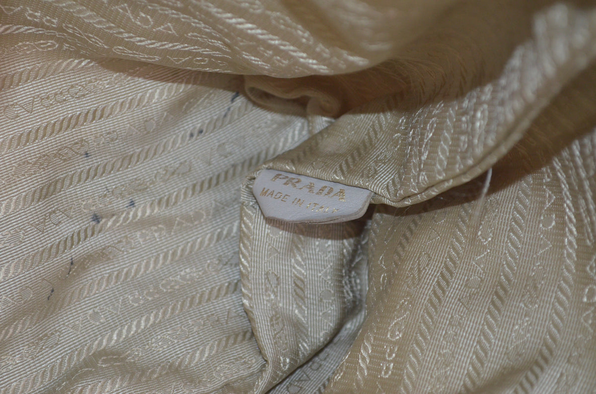 Prada Tessuto Gaufre Tote Nylon Beige