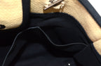 Chanel Deauville Tote Beige Canvas Schwarz