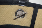 Chanel Deauville Tote Beige Canvas Schwarz