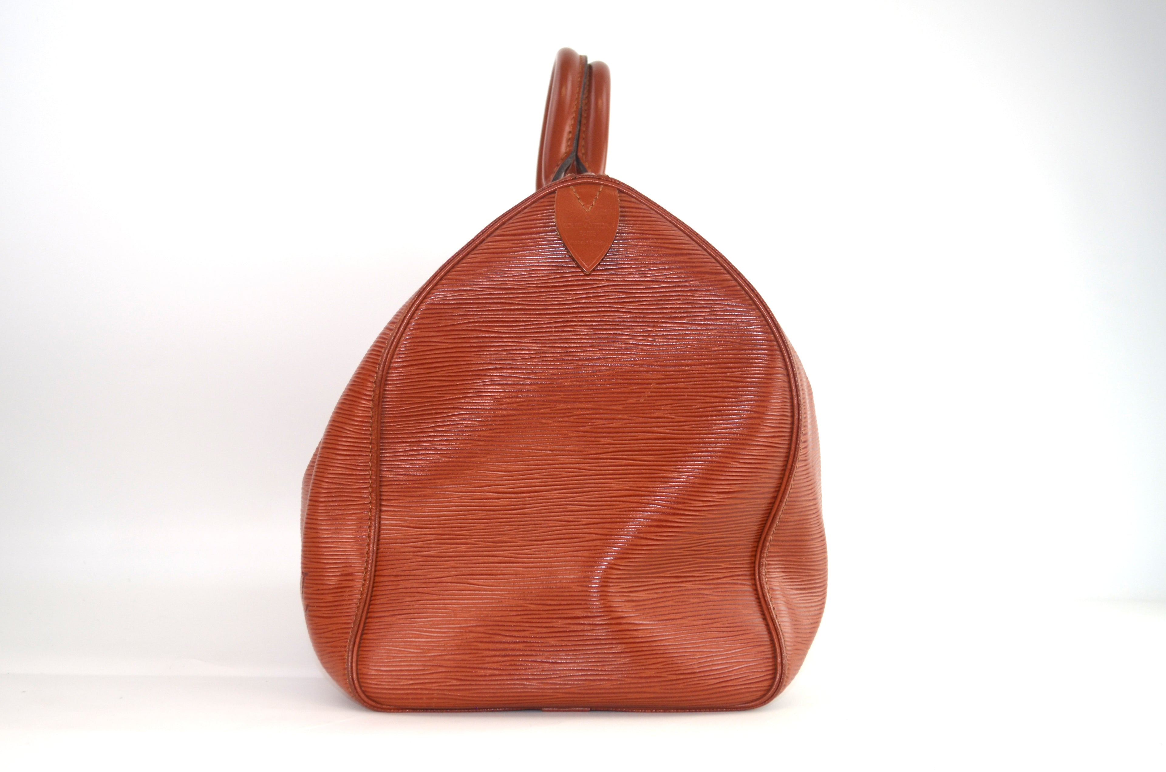 Louis Vuitton Speedy Handtasche Epi Leder Cognac Braun Vintage