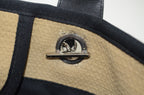 Chanel Deauville Tote Beige Canvas Schwarz