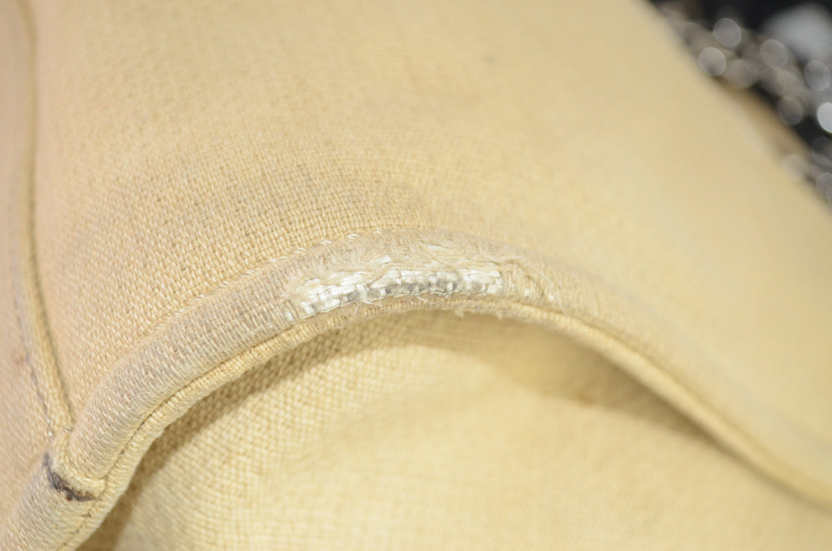 Chanel Deauville Tote Beige Canvas Schwarz