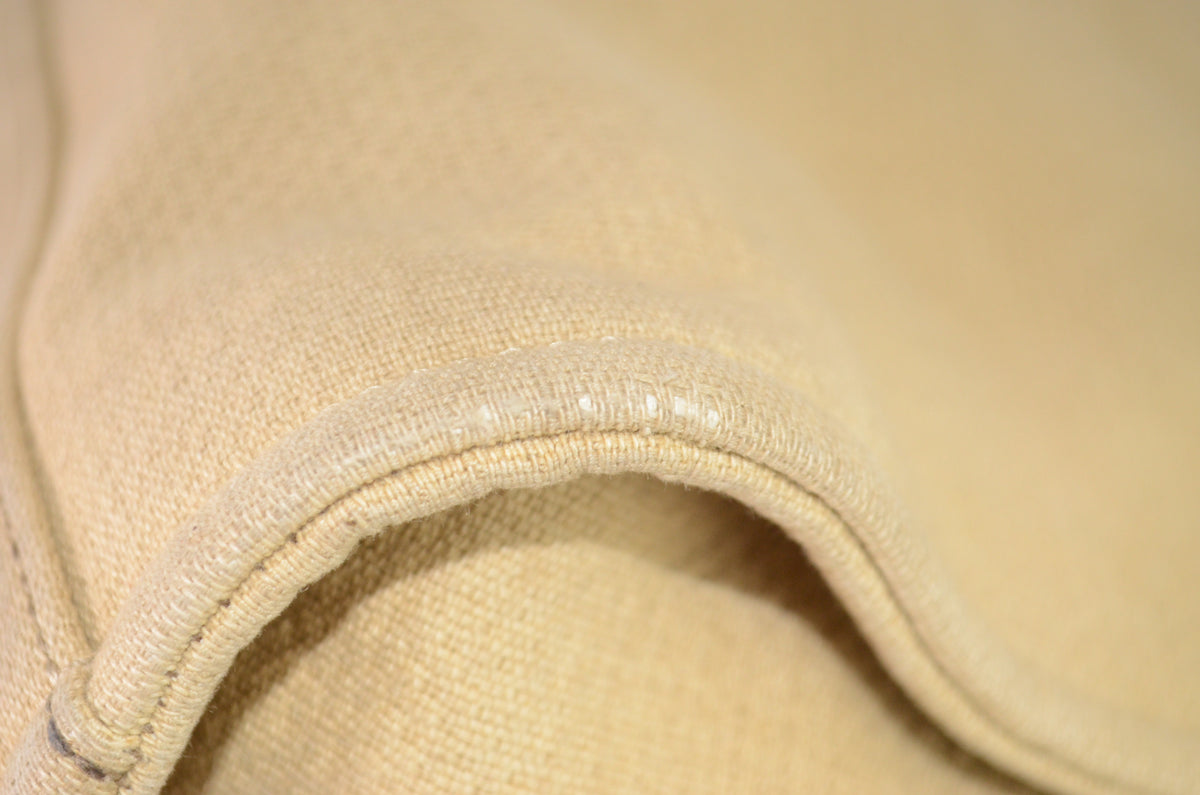 Chanel Deauville Tote Beige Canvas Schwarz