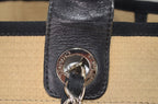 Chanel Deauville Tote Beige Canvas Schwarz