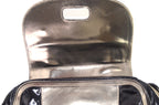 Gucci Bamboo Pop Lackleder Schwarz Metallic