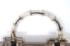 Gucci Bamboo Pop Lackleder Schwarz Metallic