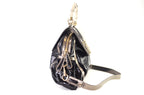 Gucci Bamboo Pop Lackleder Schwarz Metallic
