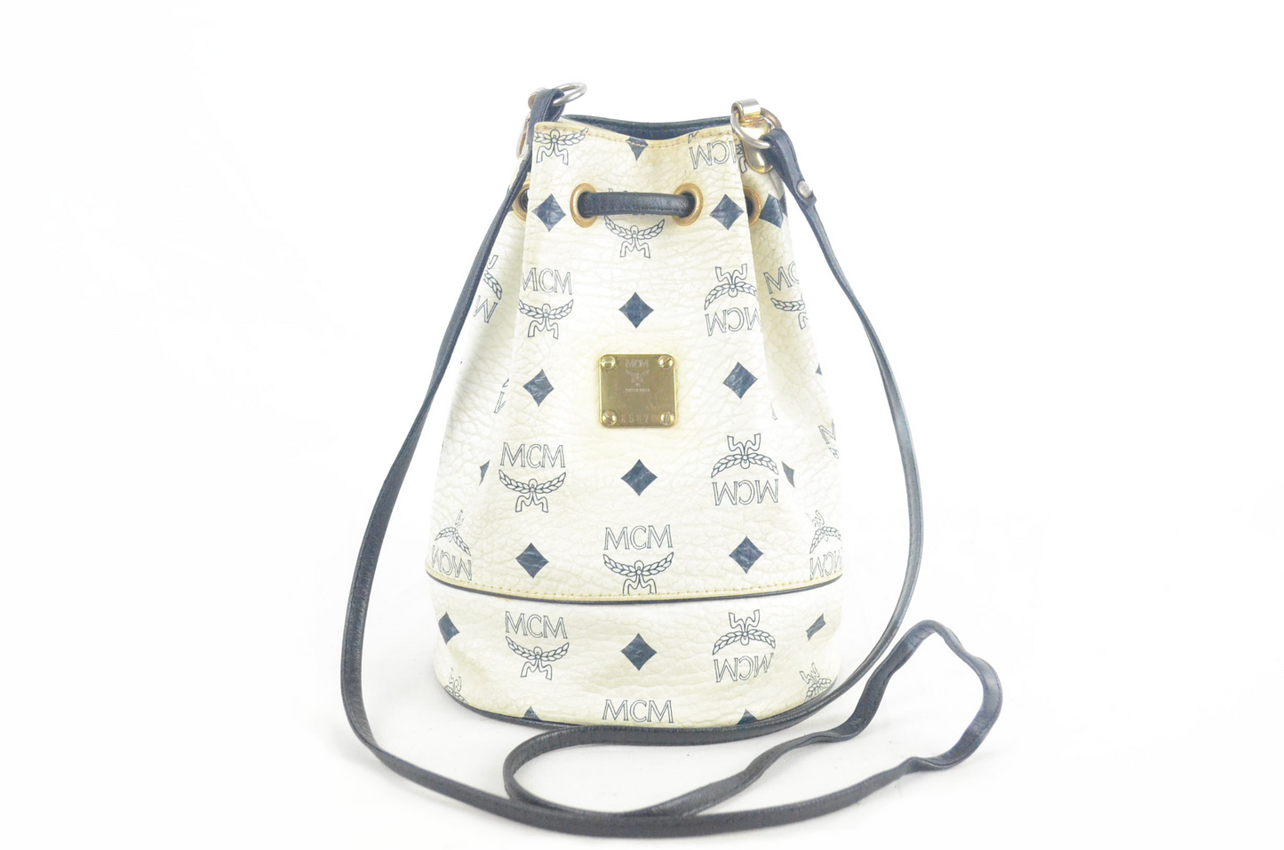 MCM Mini Drawstring Bucket Bag