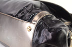 Gucci Bamboo Pop Lackleder Schwarz Metallic