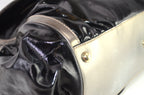 Gucci Bamboo Pop Lackleder Schwarz Metallic