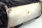 Gucci Bamboo Pop Lackleder Schwarz Metallic