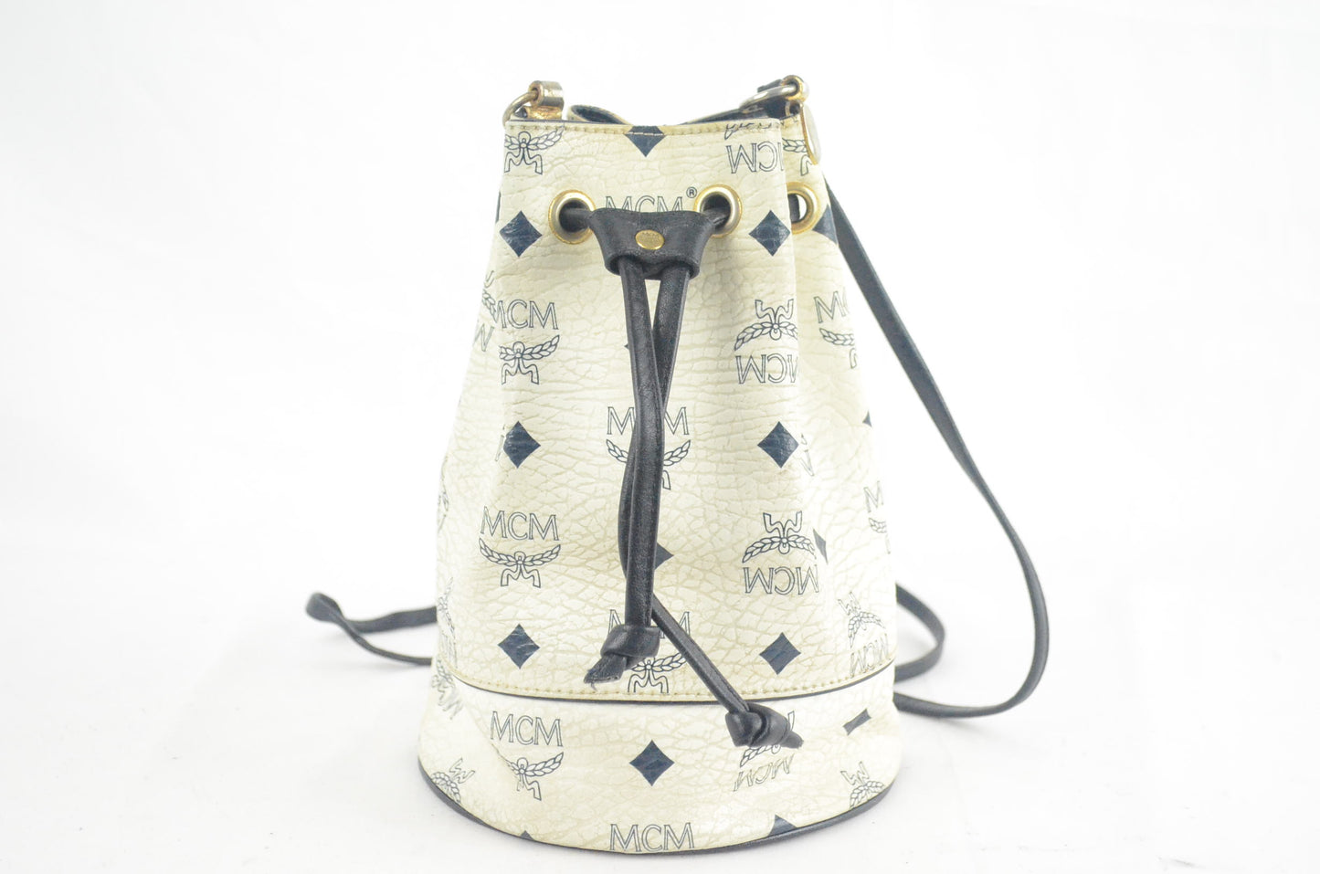 MCM Mini Drawstring Bucket Bag