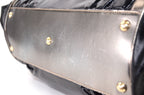 Gucci Bamboo Pop Lackleder Schwarz Metallic