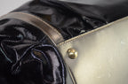Gucci Bamboo Pop Lackleder Schwarz Metallic
