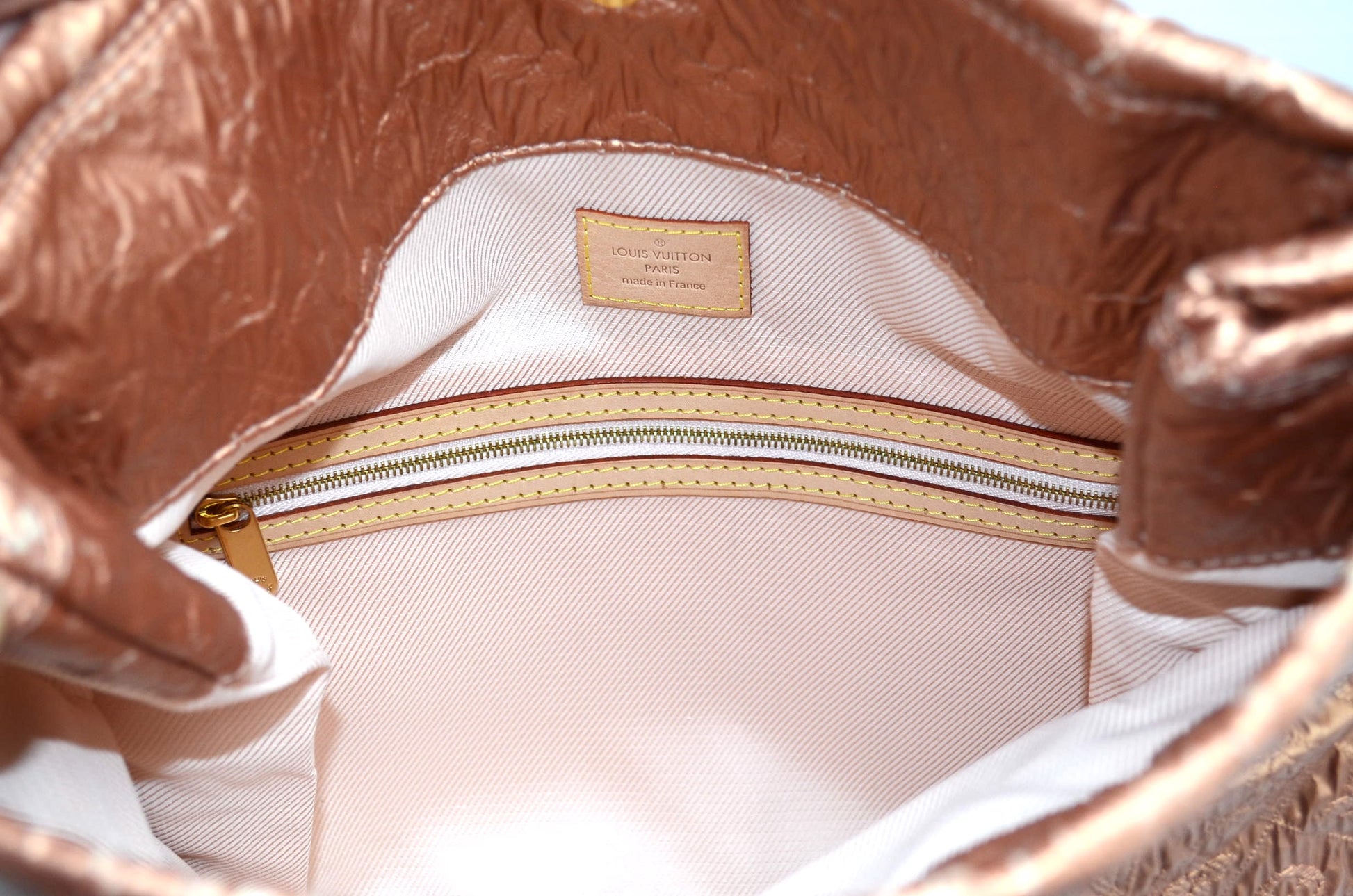 Louis Vuitton Limelight rosegold fold over Clutch