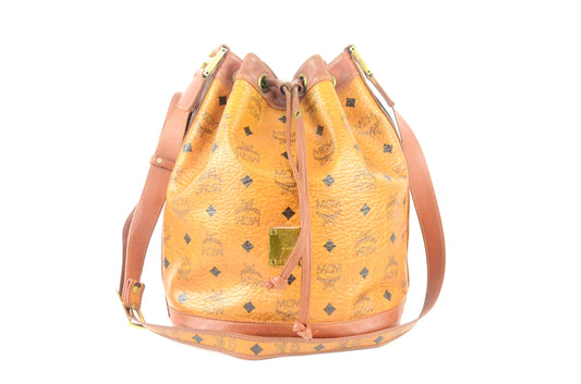 MCM Drawstring Bucket Bag