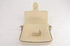 Gucci Interlocking G Shoulder Bag Leder Creme