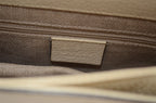 Gucci Interlocking G Shoulder Bag Leder Creme
