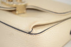 Gucci Interlocking G Shoulder Bag Leder Creme