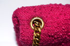 Saint Laurent Toy Loulou Puffer Bouclé Tweed Pink
