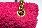 Saint Laurent Toy Loulou Puffer Bouclé Tweed Pink