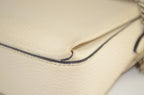 Gucci Interlocking G Shoulder Bag Leder Creme