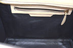 Celine Luggage Tote Bag Leder Beige Schwarz