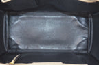 Celine Luggage Tote Bag Leder Beige Schwarz