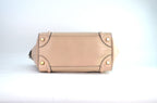 Celine Luggage Tote Bag Leder Beige Schwarz
