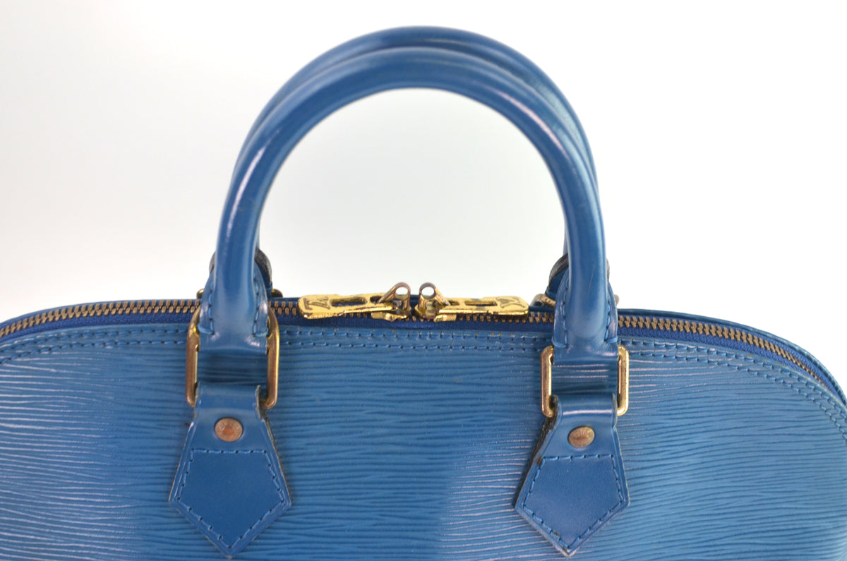 Louis Vuitton Alma Epi Leder Blau