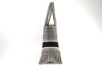 Dior Book Tote Large Houndstooth Schwarz Weiß
