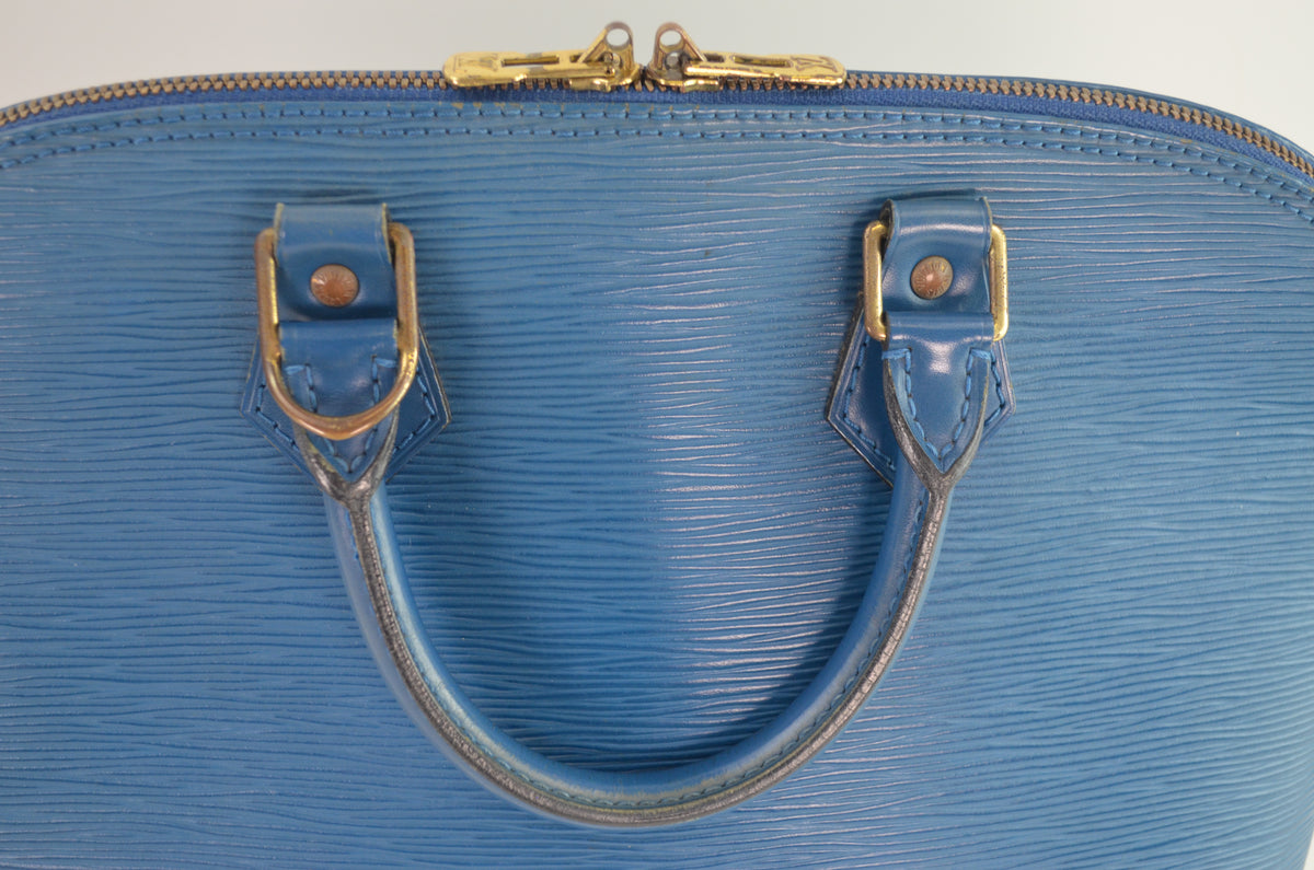 Louis Vuitton Alma Epi Leder Blau