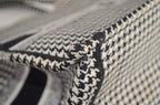 Dior Book Tote Large Houndstooth Schwarz Weiß
