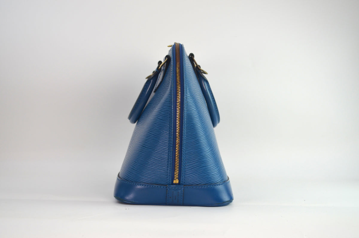 Louis Vuitton Alma Epi Leder Blau