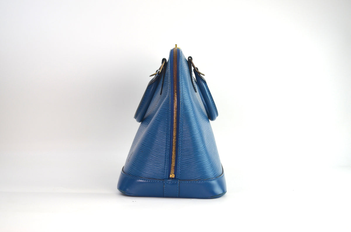 Louis Vuitton Alma Epi Leder Blau