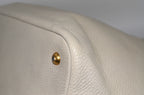 Prada Vitello Daino Tote Bag Weiß