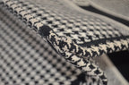 Dior Book Tote Large Houndstooth Schwarz Weiß