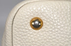 Prada Vitello Daino Tote Bag Weiß