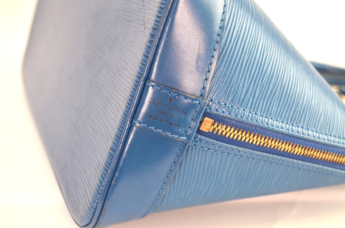 Louis Vuitton Alma Epi Leder Blau