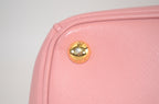 Prada Galleria Saffiano Lux Double Zip Tote Rosa