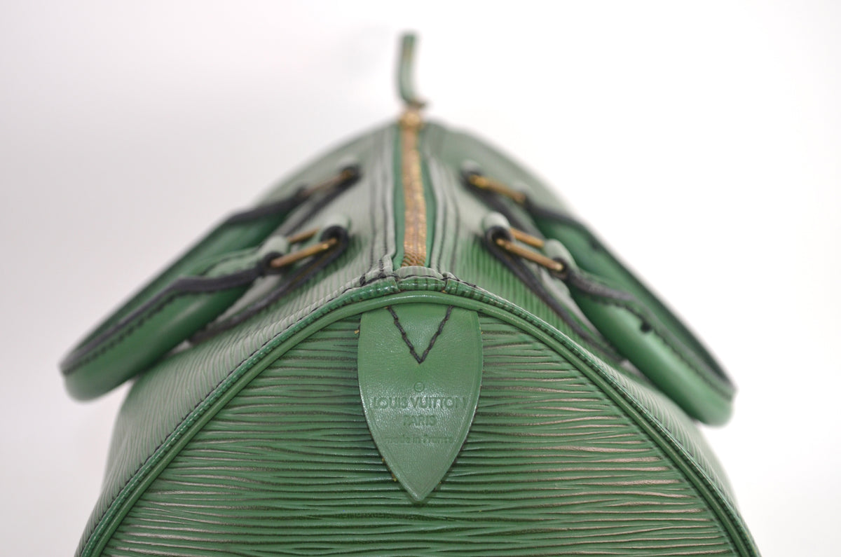 Louis Vuitton Speedy Epi Leder Grün