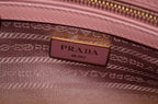 Prada Galleria Saffiano Lux Double Zip Tote Rosa