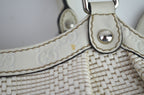 Gucci Sukey Tote Woven Raffia Creme