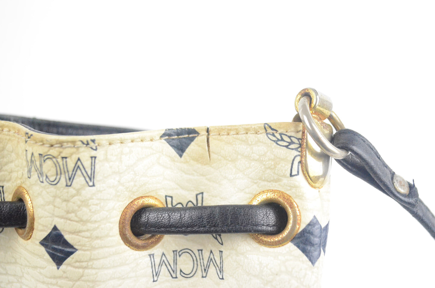 MCM Mini Drawstring Bucket Bag