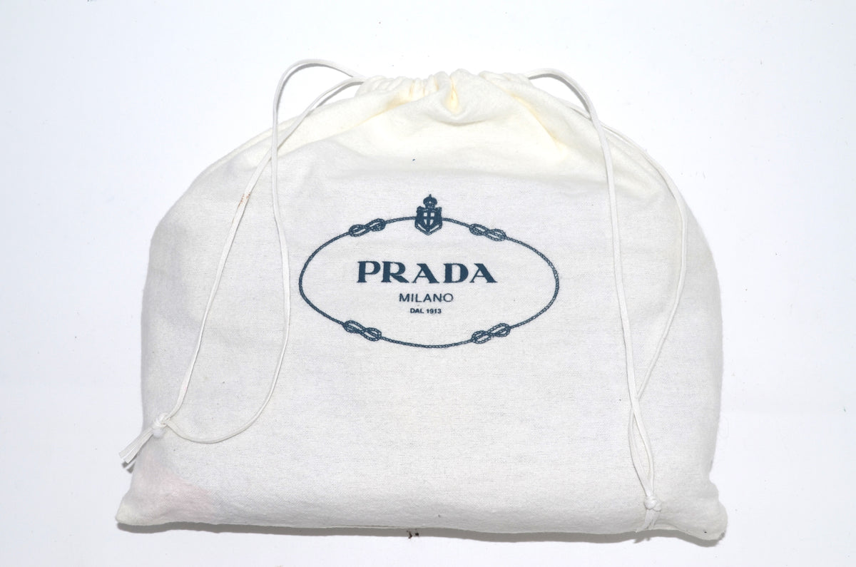 Prada Nappa Gaufre Small Chain Flap Bag Beige