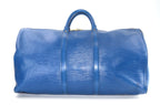 Louis Vuitton Keepall Reisetasche Epi Leder Blau Vintage