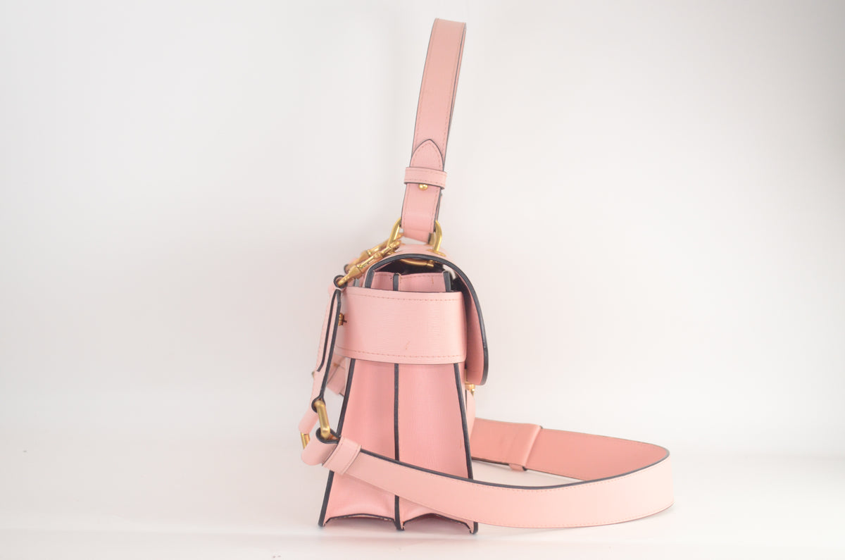 Moschino Logo Shoulder Bag Rosa