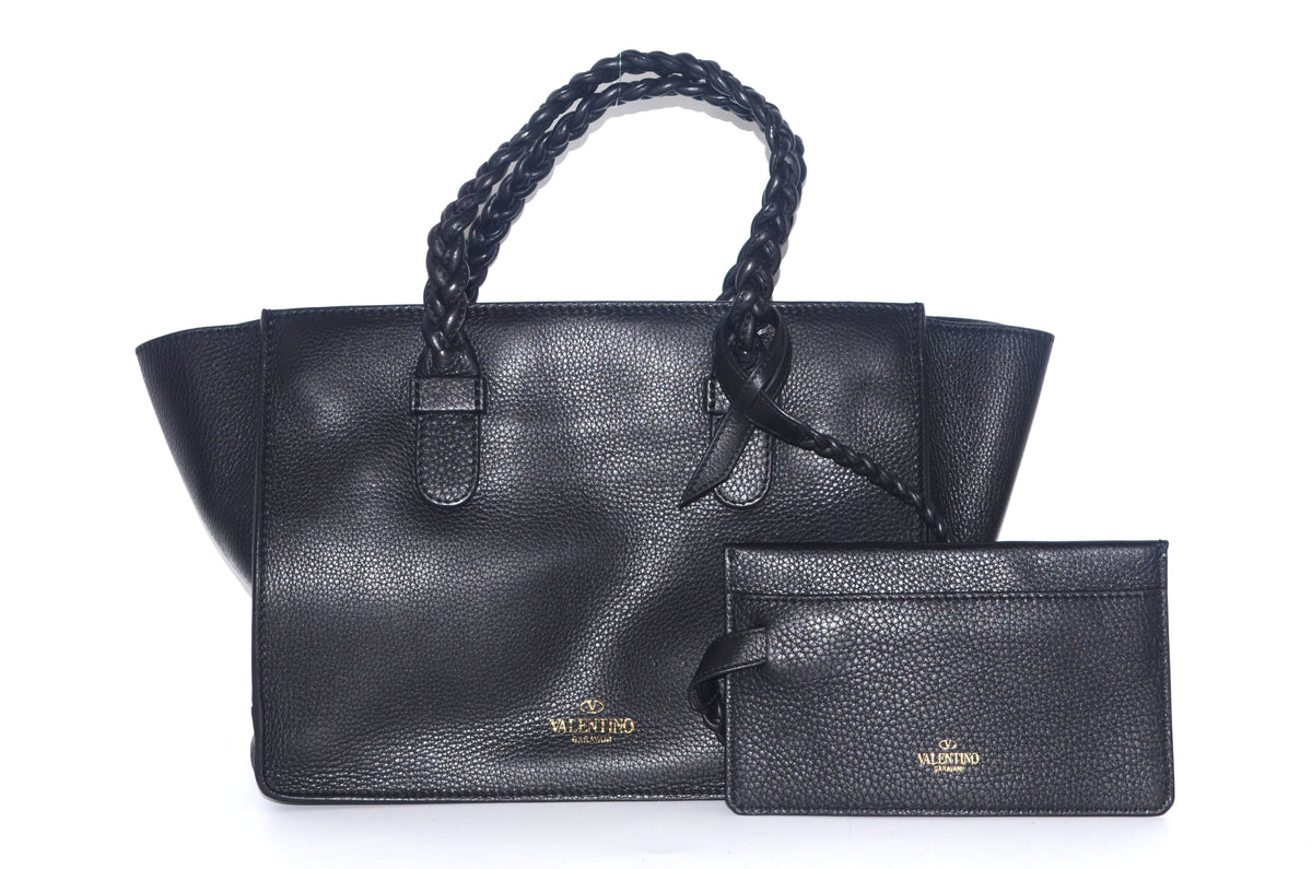 Valentino Garavani The Rope Tote Leder Schwarz