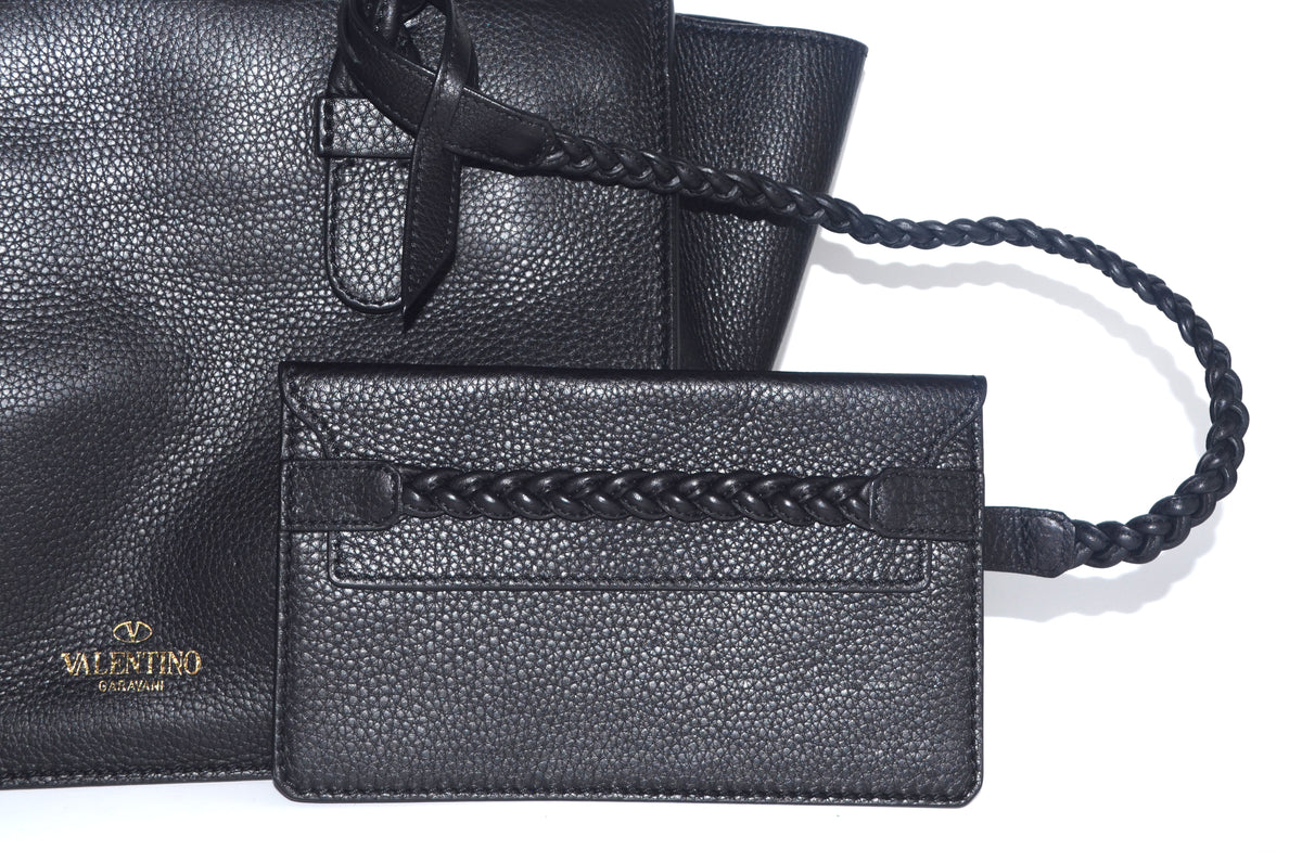 Valentino Garavani The Rope Tote Leder Schwarz